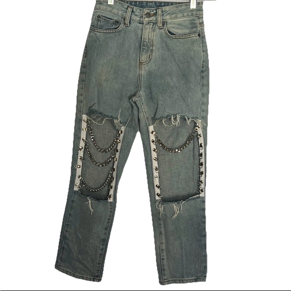 LF Carmar SZ 23 carmar denim galexia hermia knee chain jeans